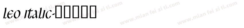 Leo Italic字体转换